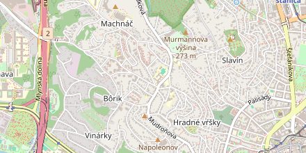Mapa okolia: Na Hrebienku 8079/2A, 811 02 Bratislava